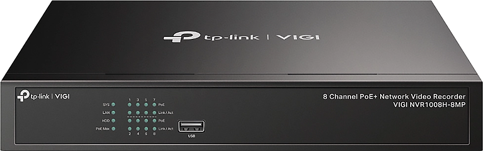 [NVRTPLVGNVR1008] NVR TP-Link Vigi 8ch PoE Plus 4K HDMI