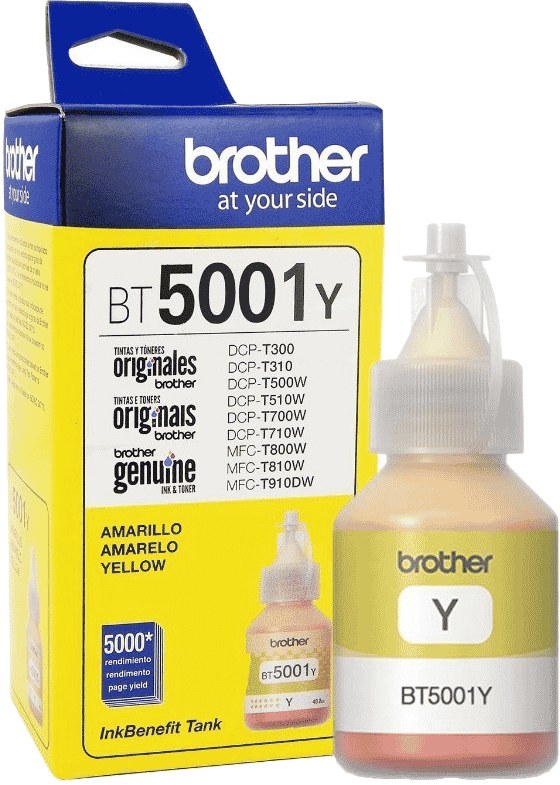TINTA BROTHER BT5001Y AMARILLO